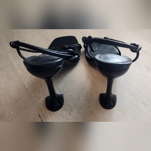 H by Halston Picasso Lace-up Dress Sandals Heels - Picture 8 of 11